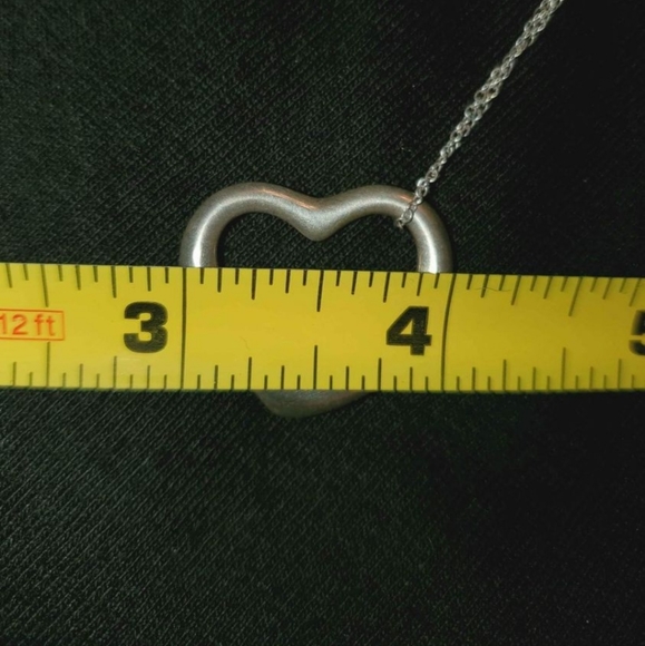 Tiffany Open Heart Pendant and Necklace - Picture 2 of 6